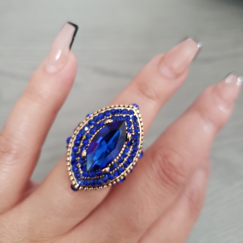 Blue Turkish Vintage Ring (7)